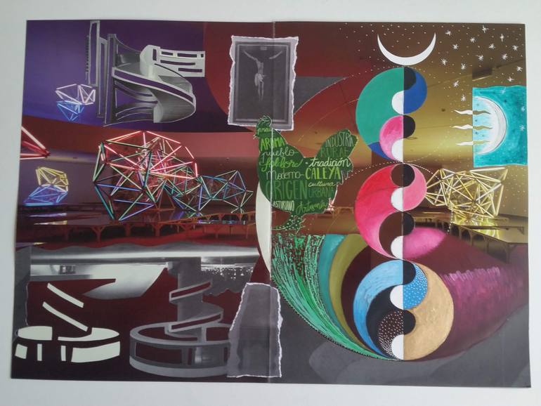 Original Abstract Animal Collage by Jose Luis Montes