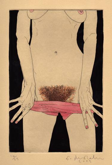 Original Figurative Erotic Printmaking by Phillip Dvorak