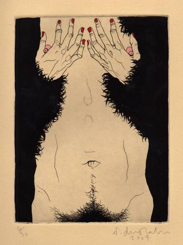 Original Figurative Erotic Printmaking by Phillip Dvorak