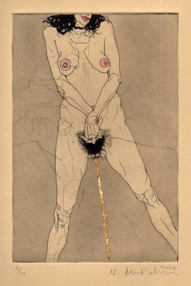 Original Figurative Erotic Printmaking by Phillip Dvorak