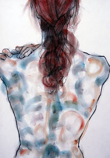 Original Figurative Nude Drawings by Phillip Dvorak