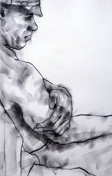 Original Fine Art Nude Drawings by Phillip Dvorak