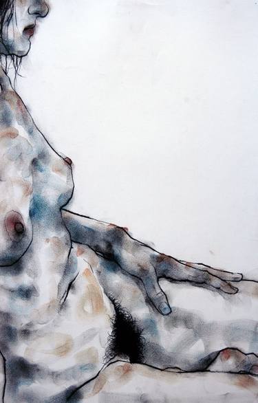 Original Figurative Nude Drawings by Phillip Dvorak