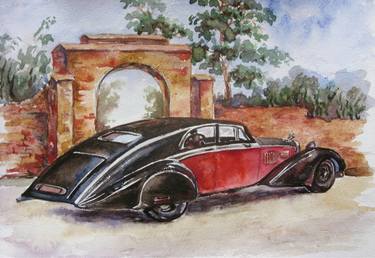 Original Realism Automobile Paintings by Ljubov Ponomarova