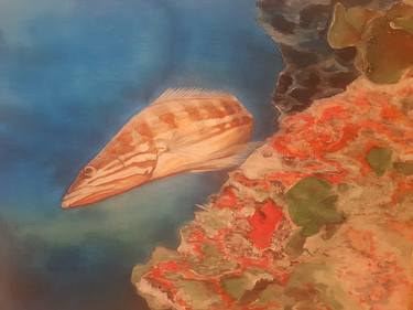 Print of Realism Seascape Paintings by Maja Vizjak
