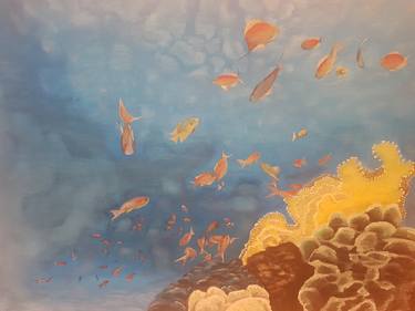 Print of Realism Seascape Paintings by Maja Vizjak