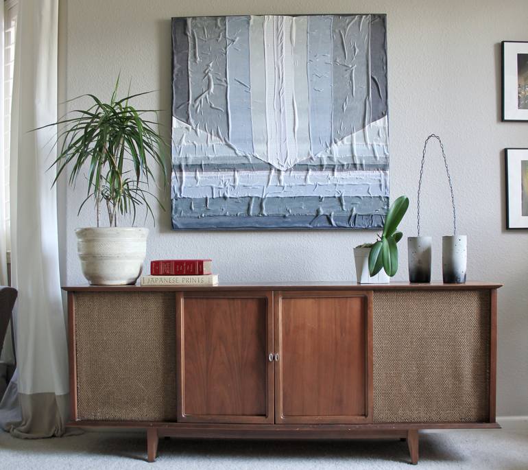 Original Abstract Landscape Collage by Katharine Palmer