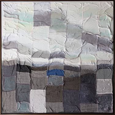 Original Abstract Landscape Collage by Katharine Weber