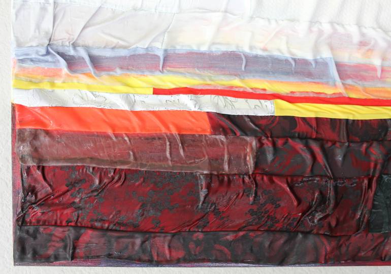 Original Abstract Expressionism Abstract Collage by Katharine Palmer