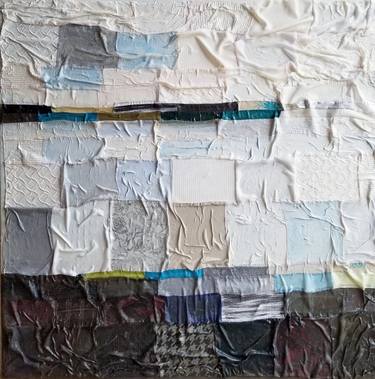 Original Abstract Landscape Collage by Katharine Weber