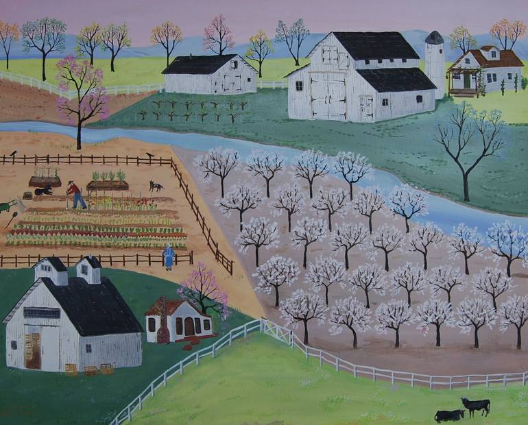 Print of Folk Landscape Paintings by Alexa Alexander