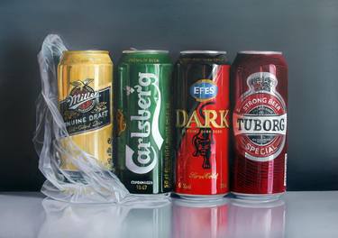 Original Photorealism Still Life Paintings by Ali Gümülcine