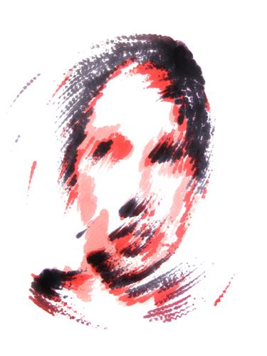 Print of Expressionism Portrait Mixed Media by Petros Vrellis