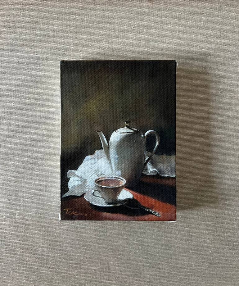 Original Fine Art Still Life Painting by Tem Dobrinova