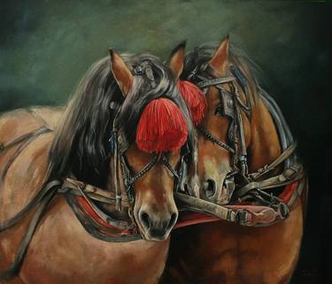 Original Realism Horse Paintings by Tem Dobrinova