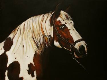 Original Fine Art Horse Paintings by Tem Dobrinova