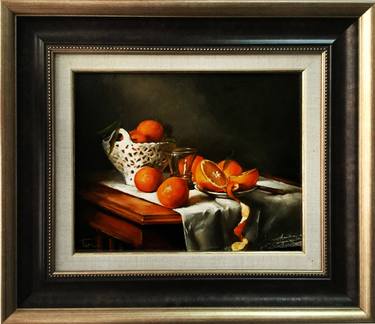 Original Fine Art Still Life Paintings by Tem Dobrinova