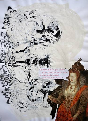 Original Dada Classical mythology Collage by Ariane Wyss