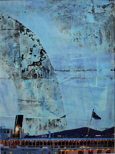 Print of Boat Collage by Ariane Wyss