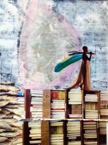 Original Classical mythology Collage by Ariane Wyss