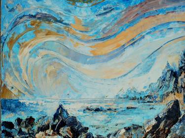 Print of Abstract Landscape Paintings by Roman Sleptsuk