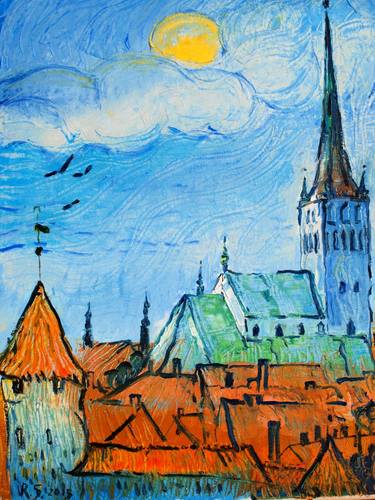 old Tallinn (van Gogh style2) thumb