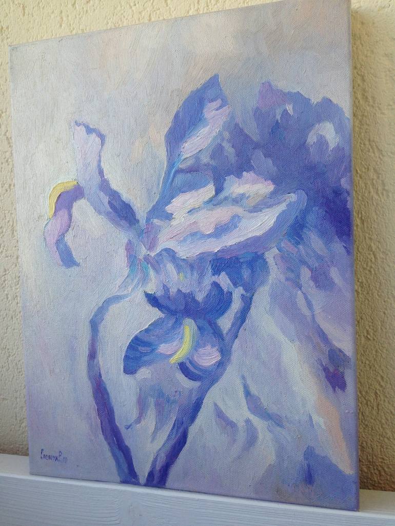 Original Impressionism Floral Painting by Roman Sleptsuk