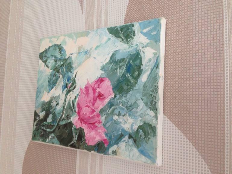 Original Impressionism Floral Painting by Roman Sleptsuk