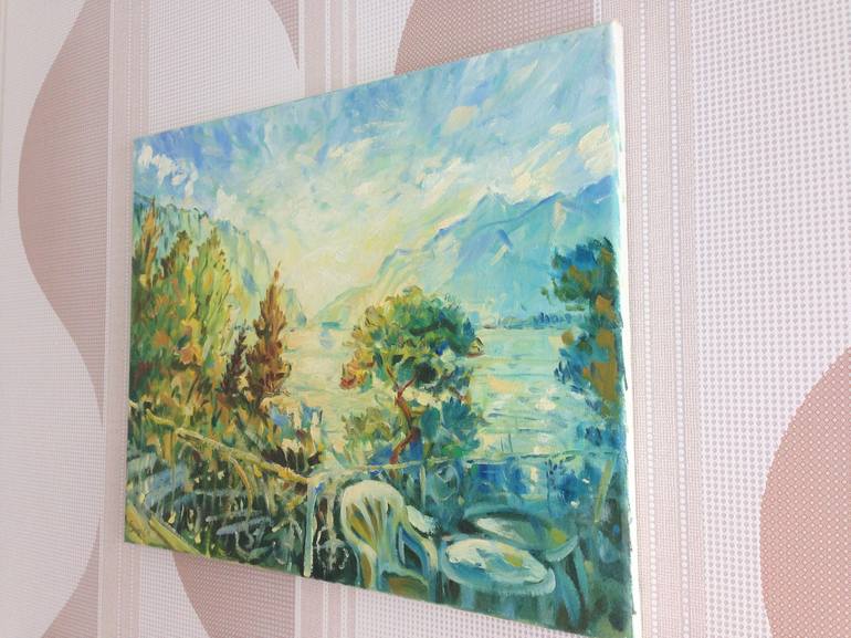 Original Impressionism Landscape Painting by Roman Sleptsuk