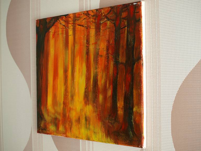Original Impressionism Landscape Painting by Roman Sleptsuk