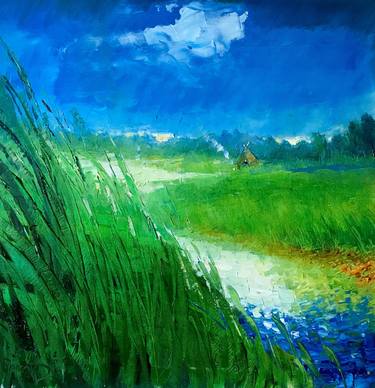 Original Impressionism Landscape Paintings by Roman Sleptsuk