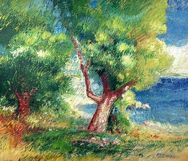 Print of Impressionism Landscape Paintings by Roman Sleptsuk