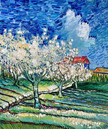 Original Impressionism Landscape Paintings by Roman Sleptsuk