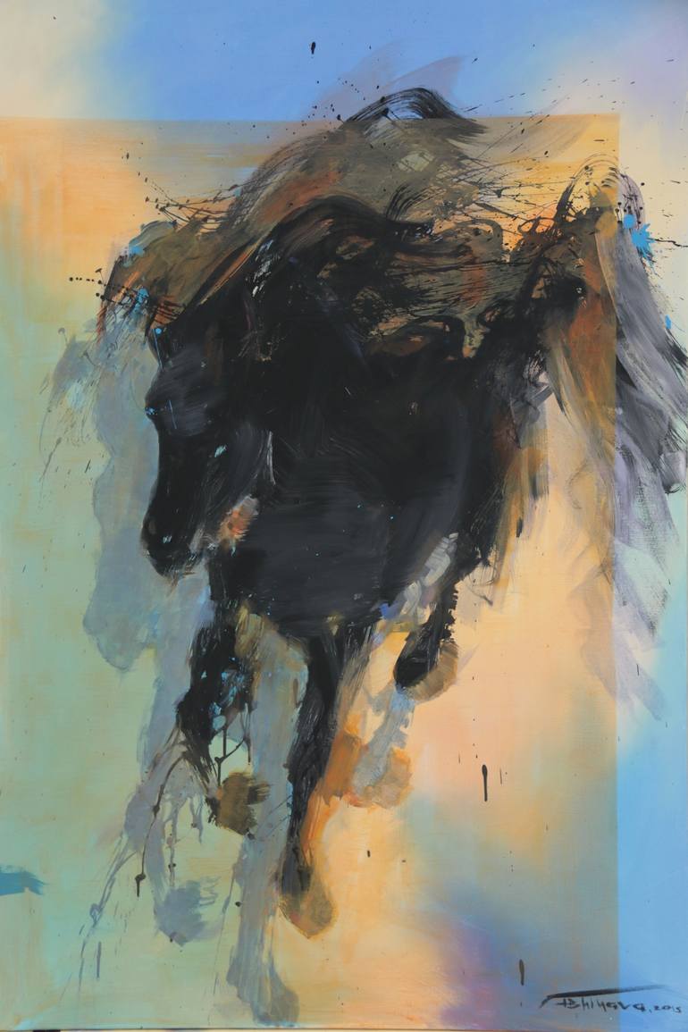 Print of Abstract Expressionism Animal Painting by Andrii Chernovil