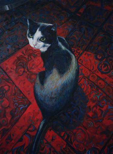 Print of Cats Paintings by Filip Grkovic