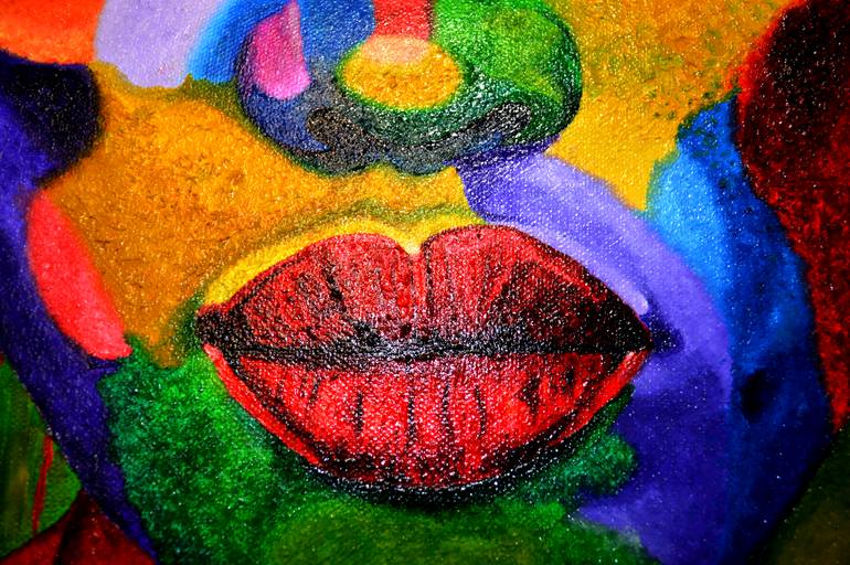 Original Fine Art Women Painting by Mauricio Rozo