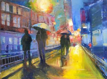 Original Figurative Cities Paintings by Valentina Voronkova