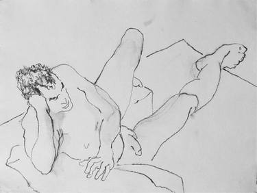 Original Figurative Nude Drawings by Arthur Nichols