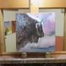 On the easel