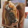 On the easel in the studio