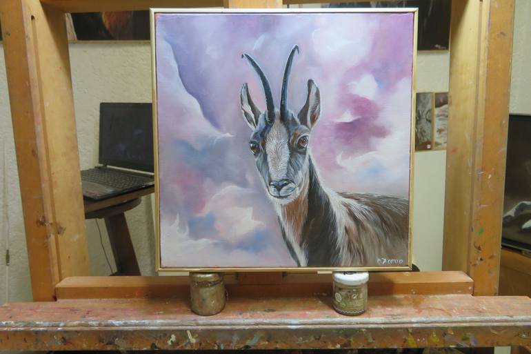 Original Fine Art Animal Painting by Anne Zamo