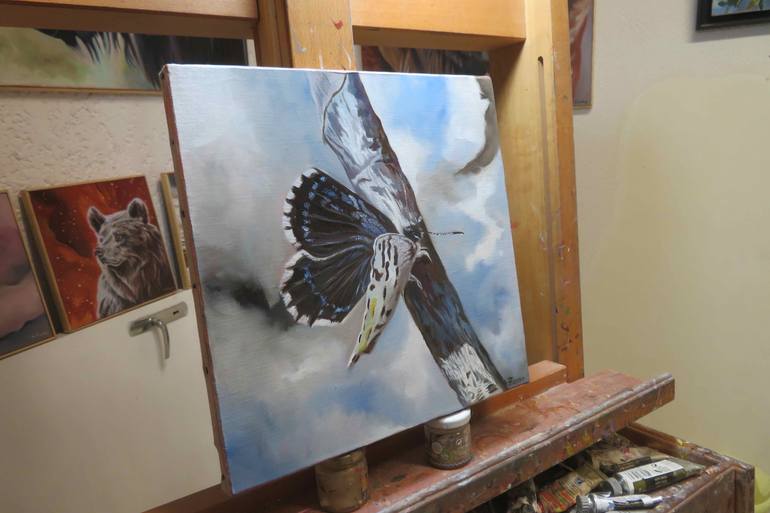 Original Figurative Animal Painting by Anne Zamo