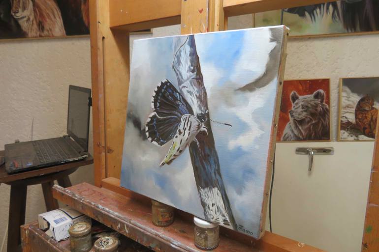 Original Figurative Animal Painting by Anne Zamo