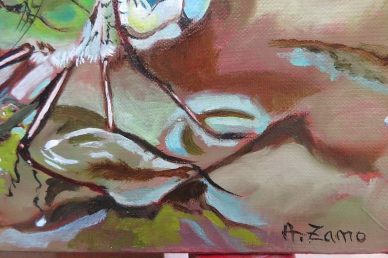 Original Figurative Animal Painting by Anne Zamo