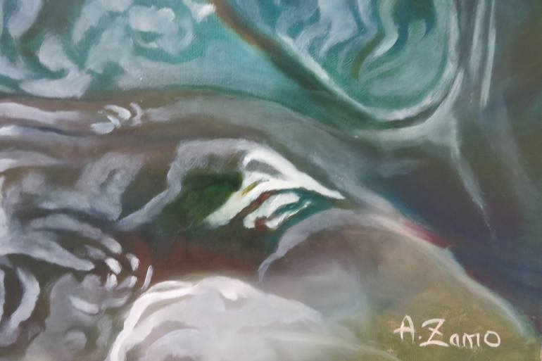 Original Figurative Animal Painting by Anne Zamo