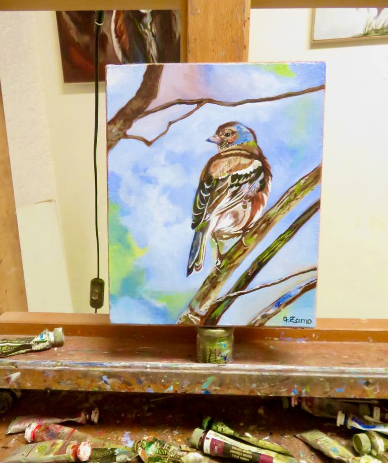 Original Figurative Animal Painting by Anne Zamo