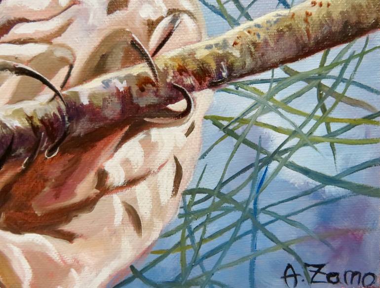 Original Figurative Animal Painting by Anne Zamo