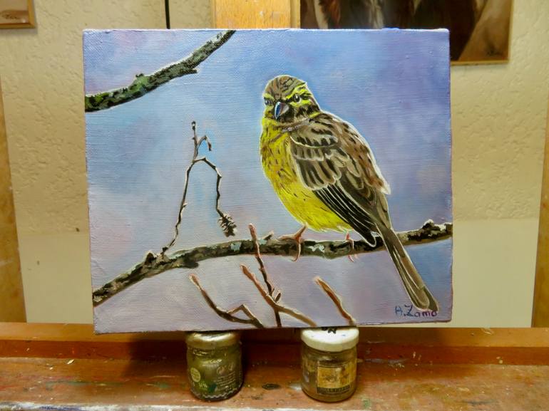 Original Figurative Animal Painting by Anne Zamo