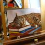 On the easel in the studio