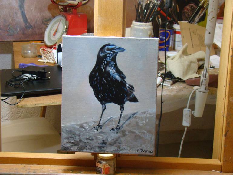 Original Figurative Animal Painting by Anne Zamo